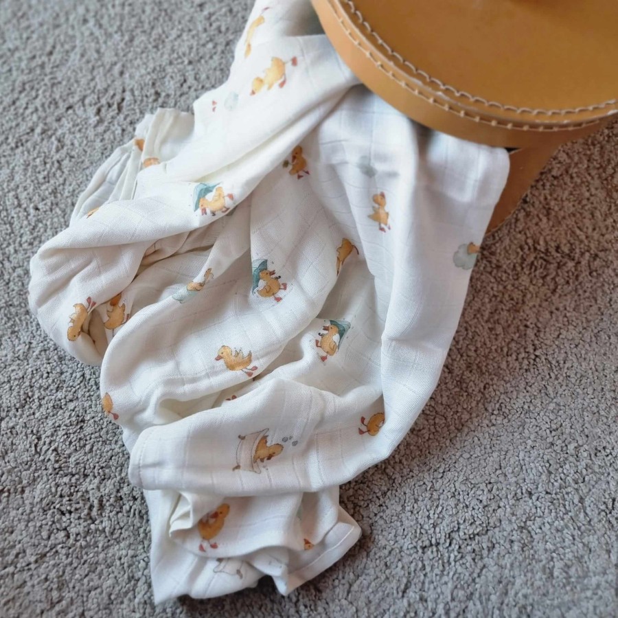 Pieluszki bambusowe 2 szt. LUCKY DUCKY / Layette