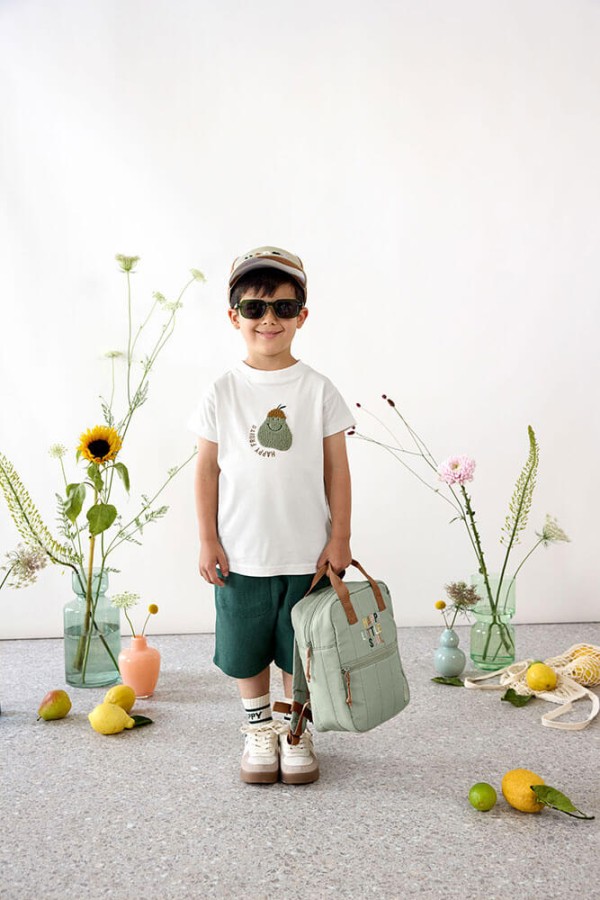 Plecak mini kwadratowy Little Gang Light khaki / Lassig