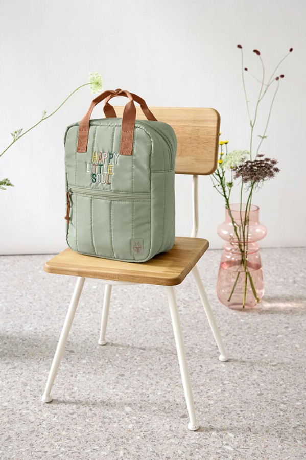 Plecak mini kwadratowy Little Gang Light khaki / Lassig