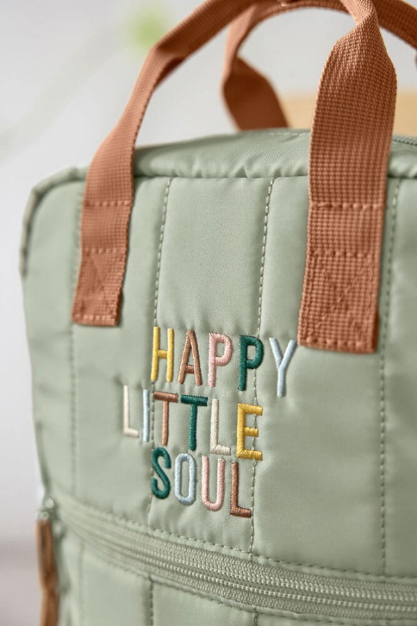 Plecak mini kwadratowy Little Gang Light khaki / Lassig