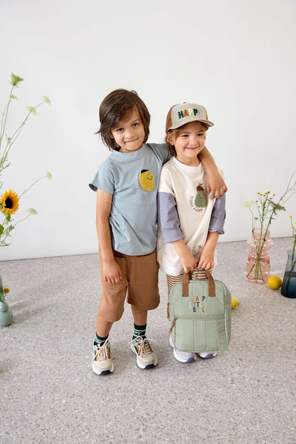 Plecak mini kwadratowy Little Gang Light khaki / Lassig