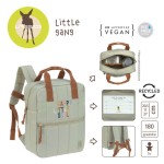 Plecak mini kwadratowy Little Gang Light khaki / Lassig
