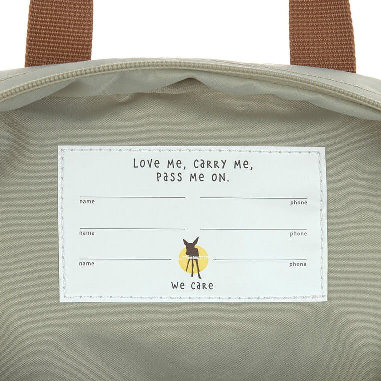 Plecak mini kwadratowy Little Gang Light khaki / Lassig