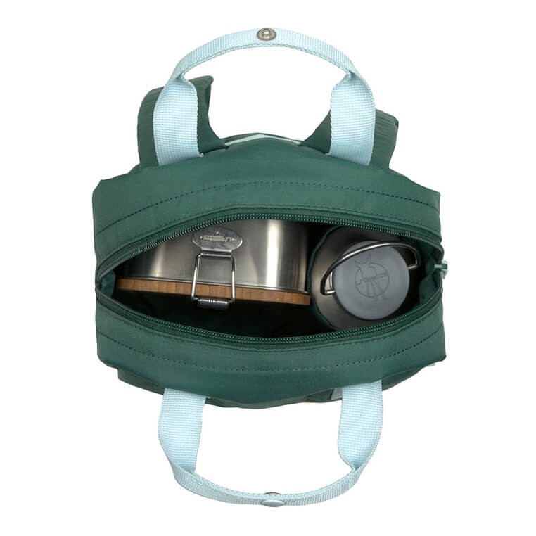 Plecak mini kwadratowy Little Gang Lemon dark green / Lassig