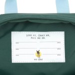 Plecak mini kwadratowy Little Gang Lemon dark green / Lassig