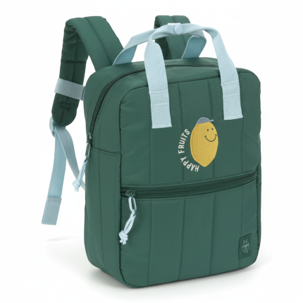 Plecak mini kwadratowy Little Gang Lemon dark green / Lassig