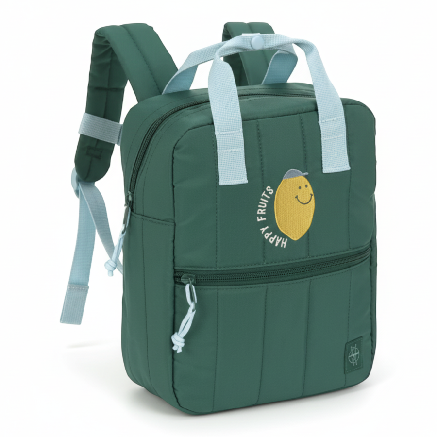 Plecak mini kwadratowy Little Gang Lemon dark green / Lassig