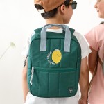 Plecak mini kwadratowy Little Gang Lemon dark green / Lassig