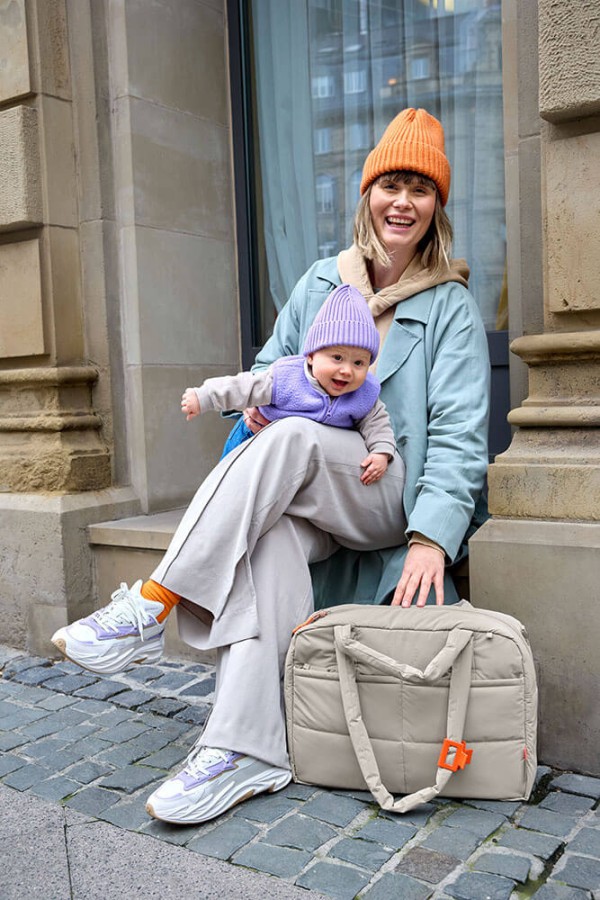 Torba dla mam z akcesoriami Everyday beige / Lassig Green Label