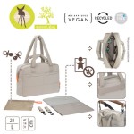 Torba dla mam z akcesoriami Everyday beige / Lassig Green Label