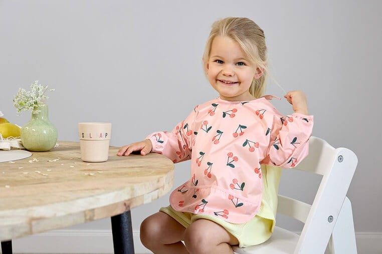 Zestaw śliniaków z długim rękawem 2szt. 6m+ Happy Fruits Cherry / Lassig