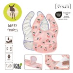 Zestaw śliniaków wodoodpornych 2szt. 6m+ Happy Fruits Cherry / Lassig