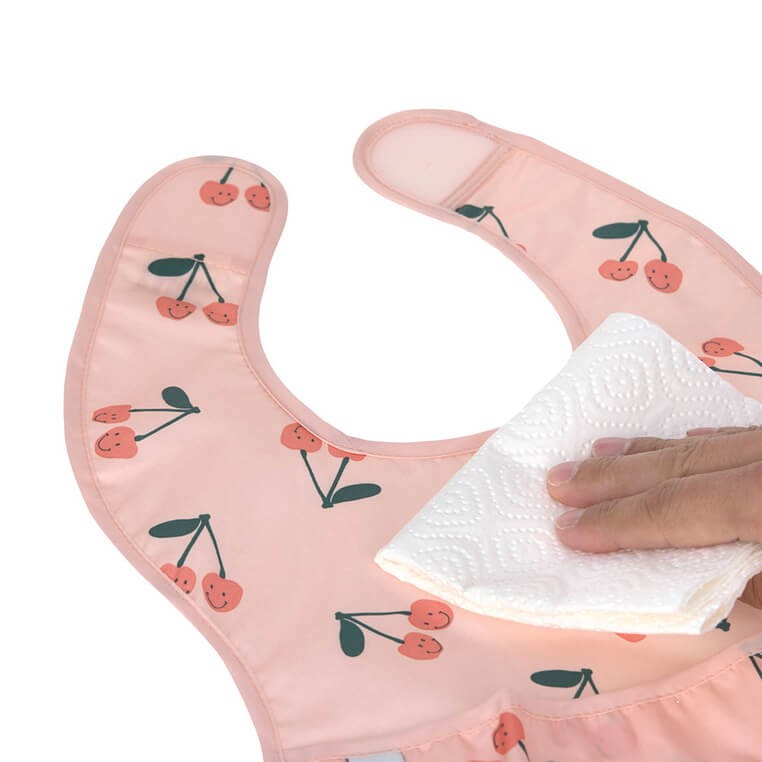 Zestaw śliniaków wodoodpornych 2szt. 6m+ Happy Fruits Cherry / Lassig