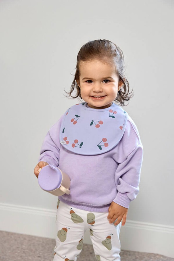 Zestaw śliniaków bawełnianych 5szt. 3m+ Happy Fruits Cherry / Lassig