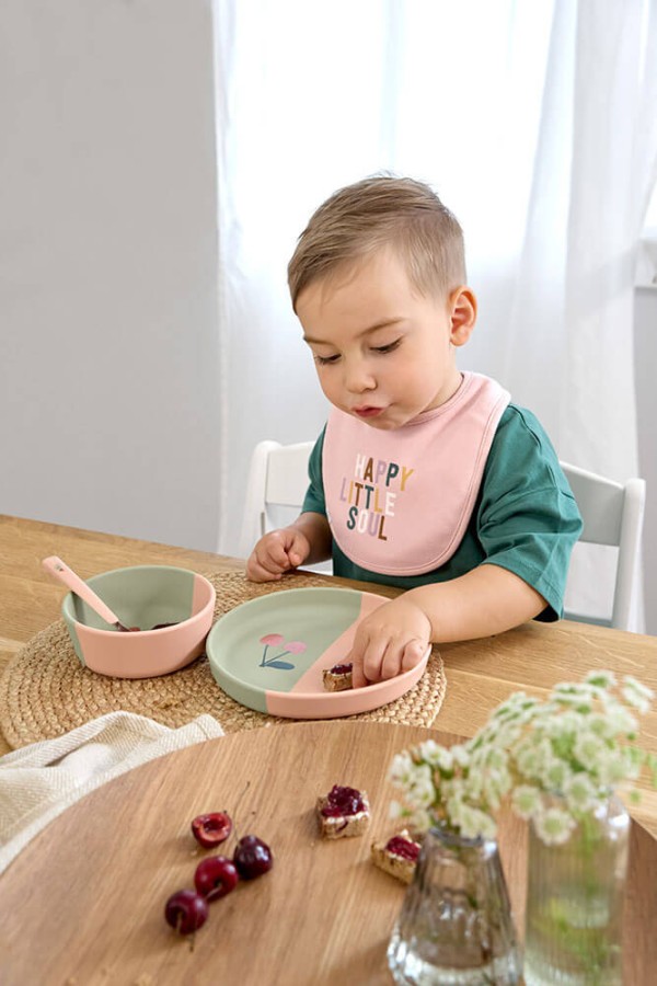 Zestaw śliniaków bawełnianych 5szt. 3m+ Happy Fruits Cherry / Lassig