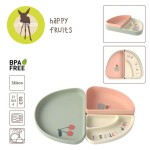 Zestaw silikonowych naczyń 3 el. Happy Fruit Cherry / Lassig