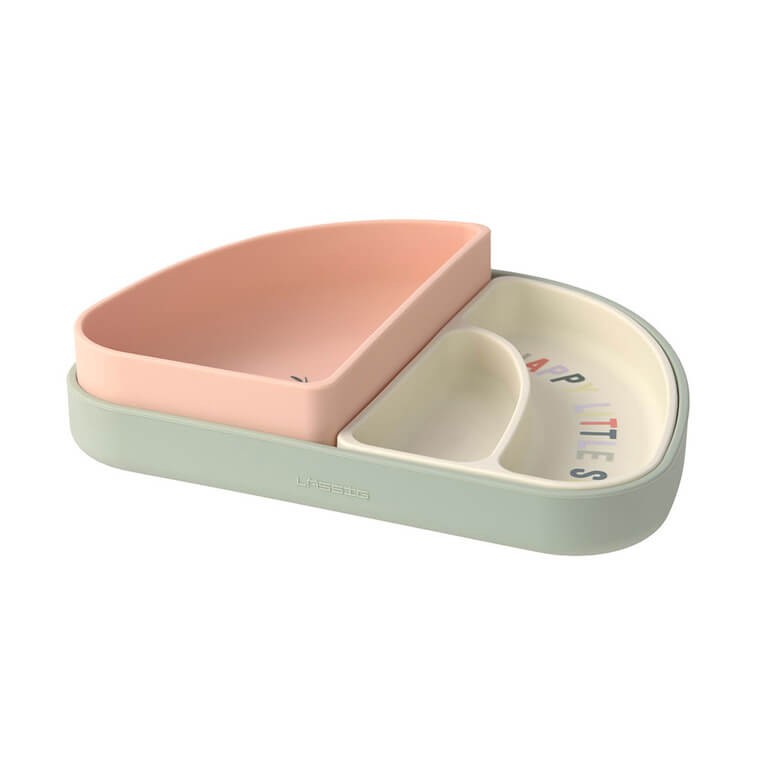 Zestaw silikonowych naczyń 3 el. Happy Fruit Cherry / Lassig