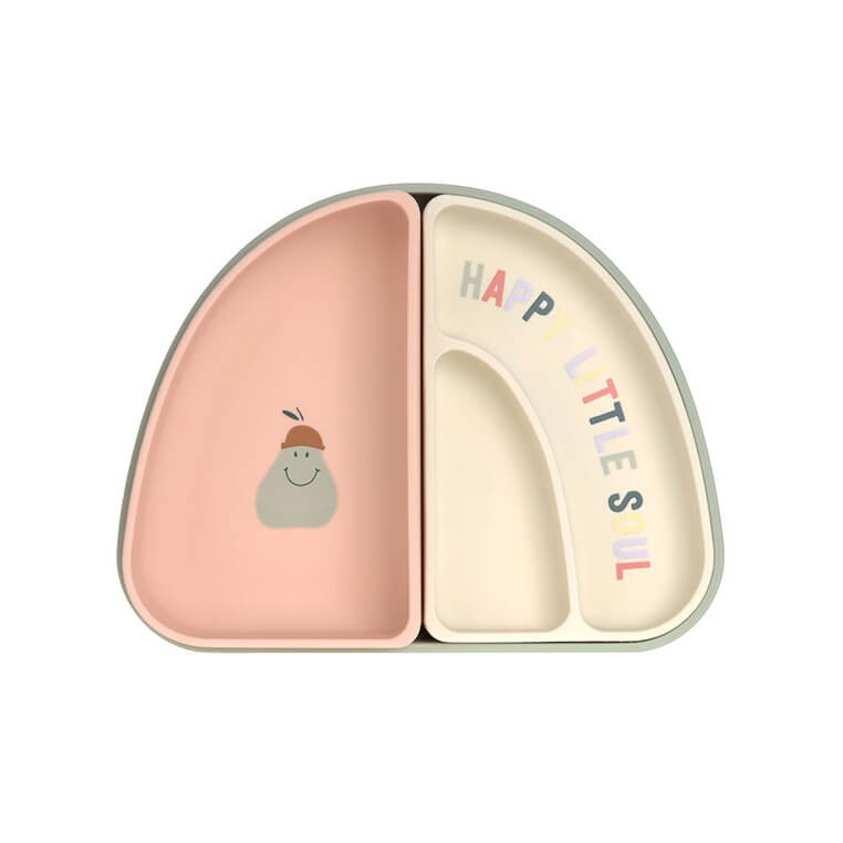 Zestaw silikonowych naczyń 3 el. Happy Fruit Cherry / Lassig