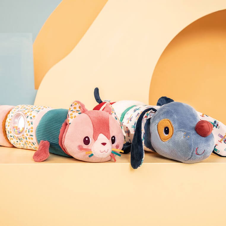 Wałek dźwiękowy 4-elementowy Kotka Jeanne 6 m+ / Lilliputiens