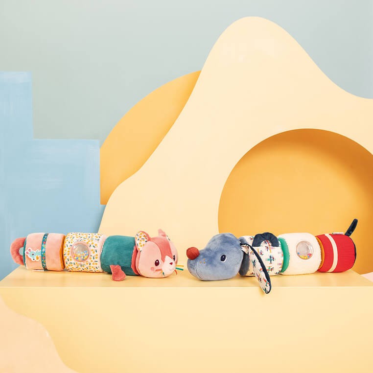 Wałek dźwiękowy 4-elementowy Kotka Jeanne 6 m+ / Lilliputiens