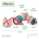 Wałek dźwiękowy 4-elementowy Kotka Jeanne 6 m+ / Lilliputiens