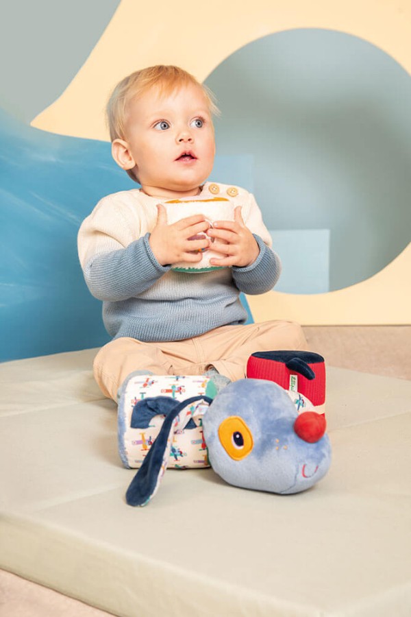 Wałek dźwiękowy 4-elementowy Piesek Jules 6 m+ / Lilliputiens