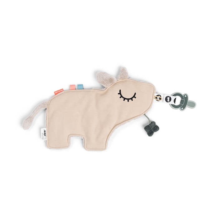 Kocyk przytulanka dla niemowlaka Krówka Dotti Sand / Done by Deer