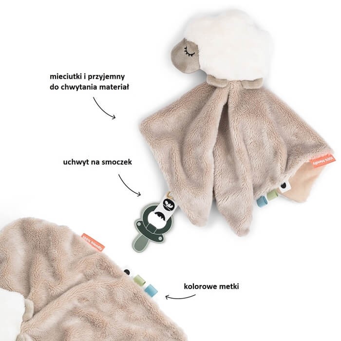 Kocyk przytulanka dla niemowlaka Owieczka Sheepy San / Done by Deer