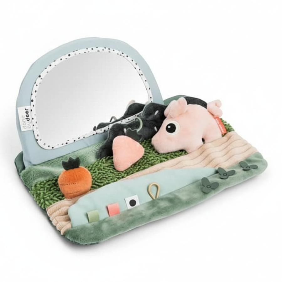 Lusterko sensoryczne do zabawy na brzuszku Tiny Farm / Done by Deer