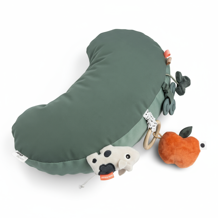 Poduszka do zabawy na brzuszku Tiny farm Green / Done by Deer