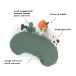 Poduszka do zabawy na brzuszku Tiny farm Green / Done by Deer