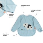 Śliniak z rękawami 6-18m Tiny Farm Blue / Done by Deer