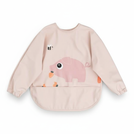 Śliniak z rękawami 6-18m Tiny Farm Powder / Done by Deer