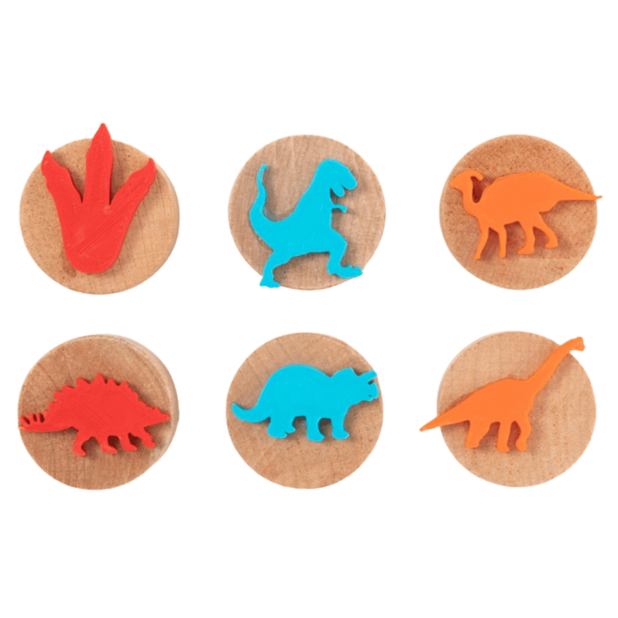 Zestaw drewniane stemple 6 szt. DINOZAURY / ChildGen