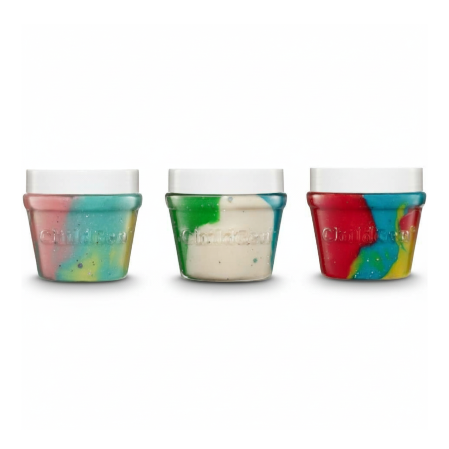 Naturalna ciastolina w słoiczkach - zestaw TRIO: MARBLE / ChildGen