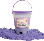 Piasek kinetyczny z foremką, 100% naturalny, 500g, kolor FIOLETOWY / ChildGen