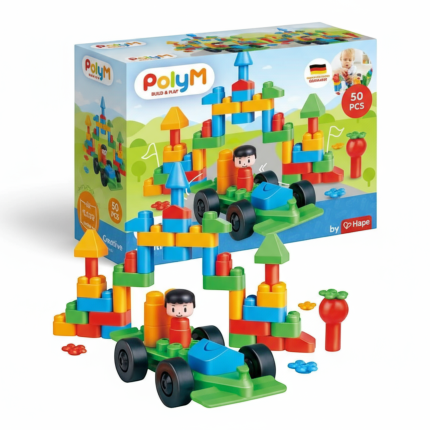 Klocki konstrukcyjne Miasto 50 el., 18m+ /  PolyM