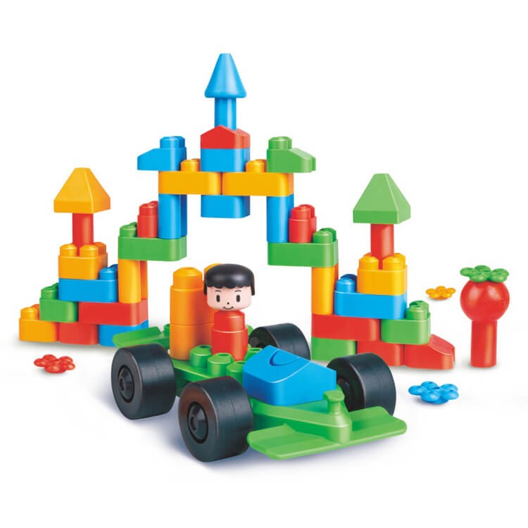 Klocki konstrukcyjne Miasto 50 el., 18m+ /  PolyM