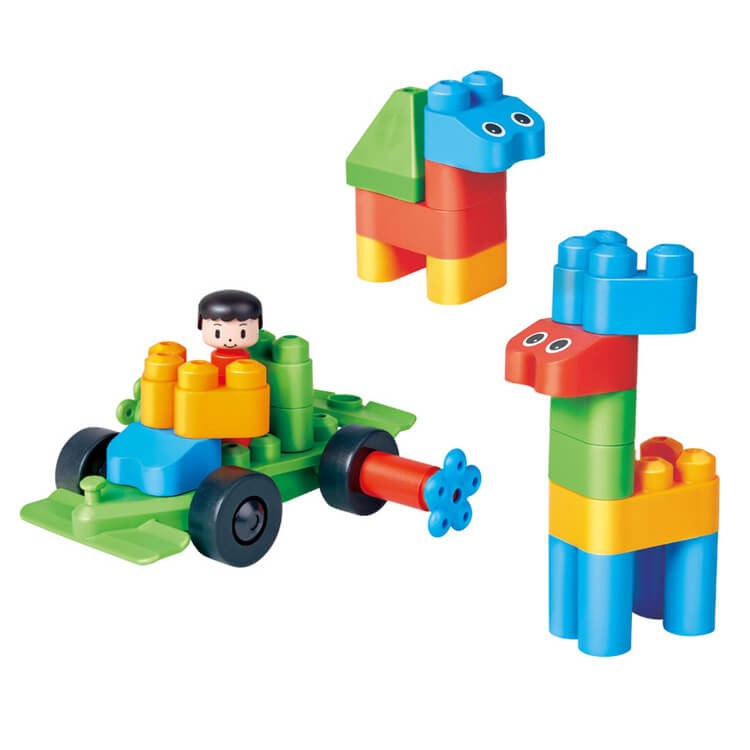 Klocki konstrukcyjne Miasto 50 el., 18m+ /  PolyM