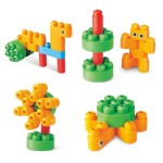 Klocki konstrukcyjne Ptaki i zwierzęta 13 el., 18m+ /  PolyM