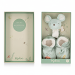 Zestaw prezentowy 2w1 Myszka (grzechotka + buciki) kolekcja Petites Chansons / Kaloo