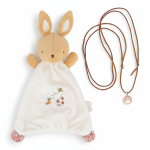 Zestaw prezentowy 2w1 Króliczek (komforter + naszyjnik dzwoneczek ciążowy Bola) Petites Chansons / Kaloo