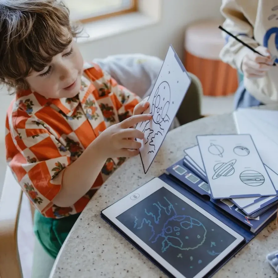 Podświetlany tablet do rysowania KIDYDRAW-MINI - galaktyka / Kidywolf