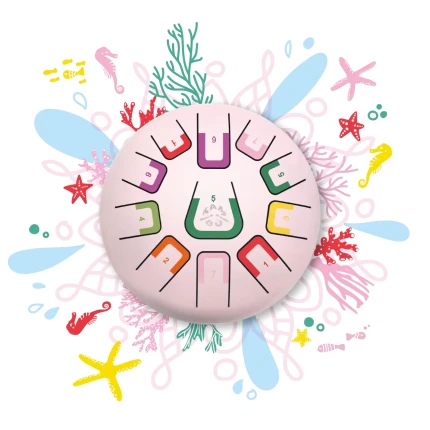 Bębenek językowy Tambu śr. 20cm - Coral Reef / Juegaconmigo