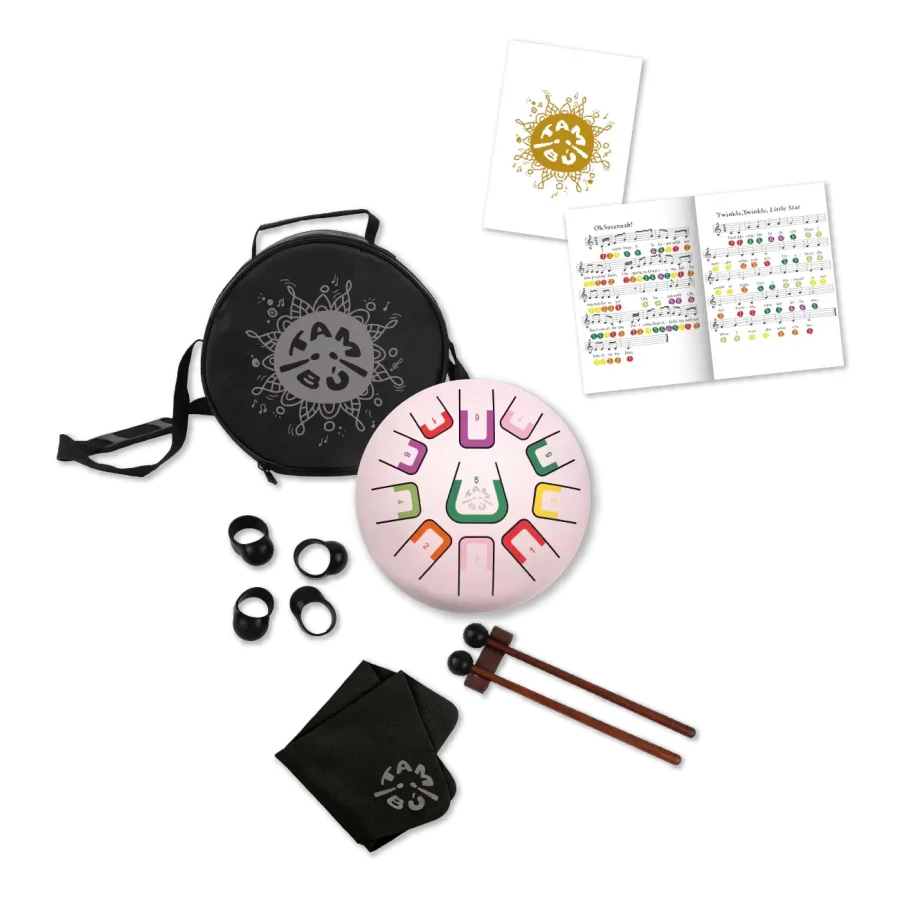 Bębenek językowy Tambu śr. 20cm - Coral Reef / Juegaconmigo