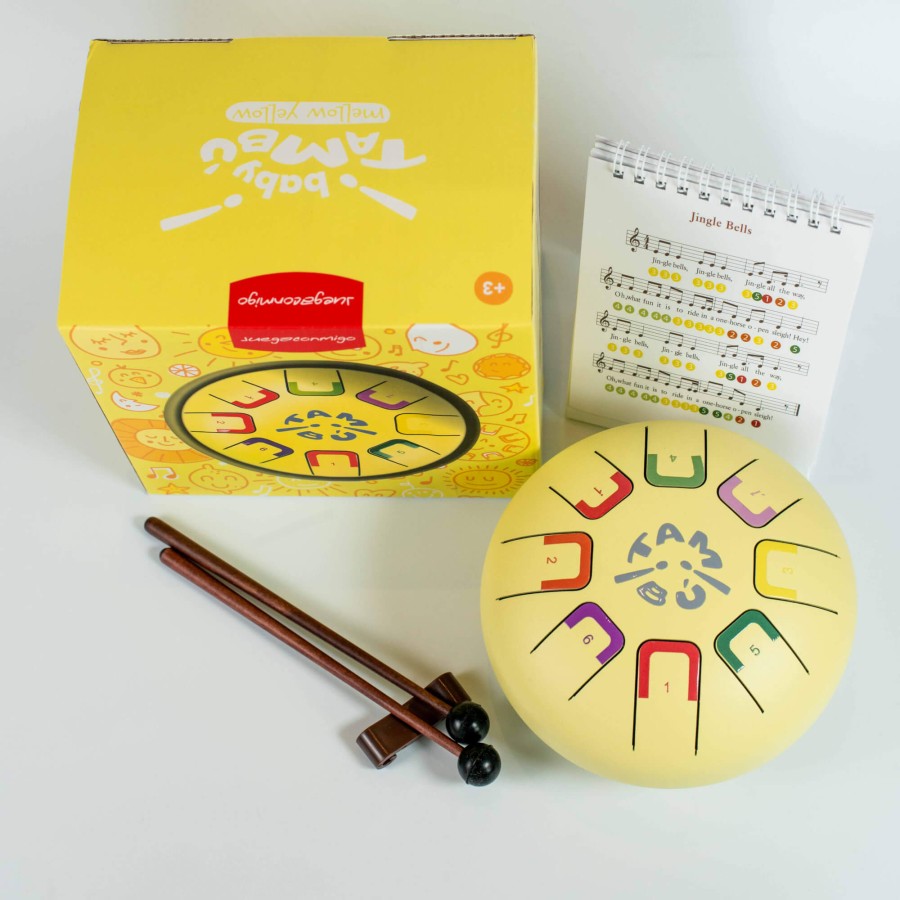 Bębenek językowy Baby Tambu śr. 15cm - Mellow Yellow / Juegaconmigo