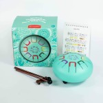 Bębenek językowy Baby Tambu śr. 15cm - Teal Peal / Juegaconmigo