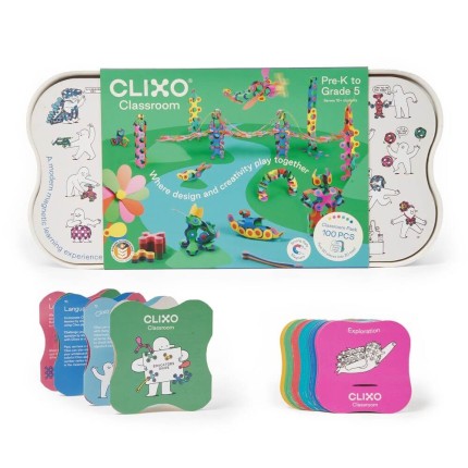 Układanka magnetyczna CLIXO Classroom Pack, 100 elementów / CLIXO
