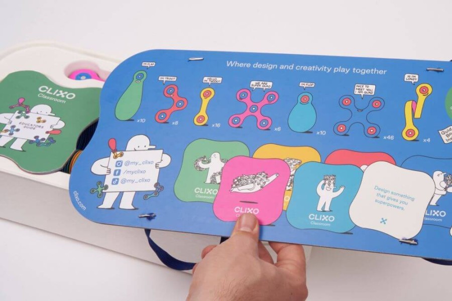 Układanka magnetyczna CLIXO Classroom Pack, 100 elementów / CLIXO