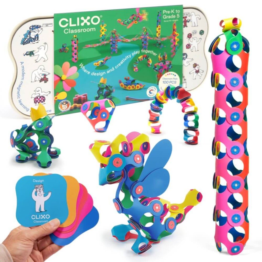 Układanka magnetyczna CLIXO Classroom Pack, 100 elementów / CLIXO